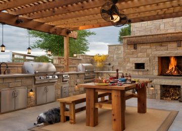 outdoor kitchen